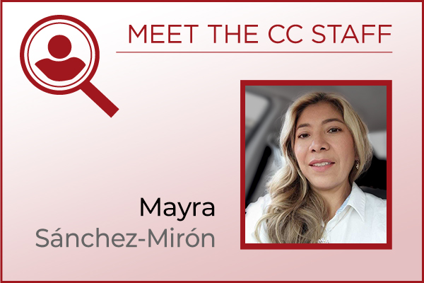 Meet the Staff - Mayra Sánchez-Mirón